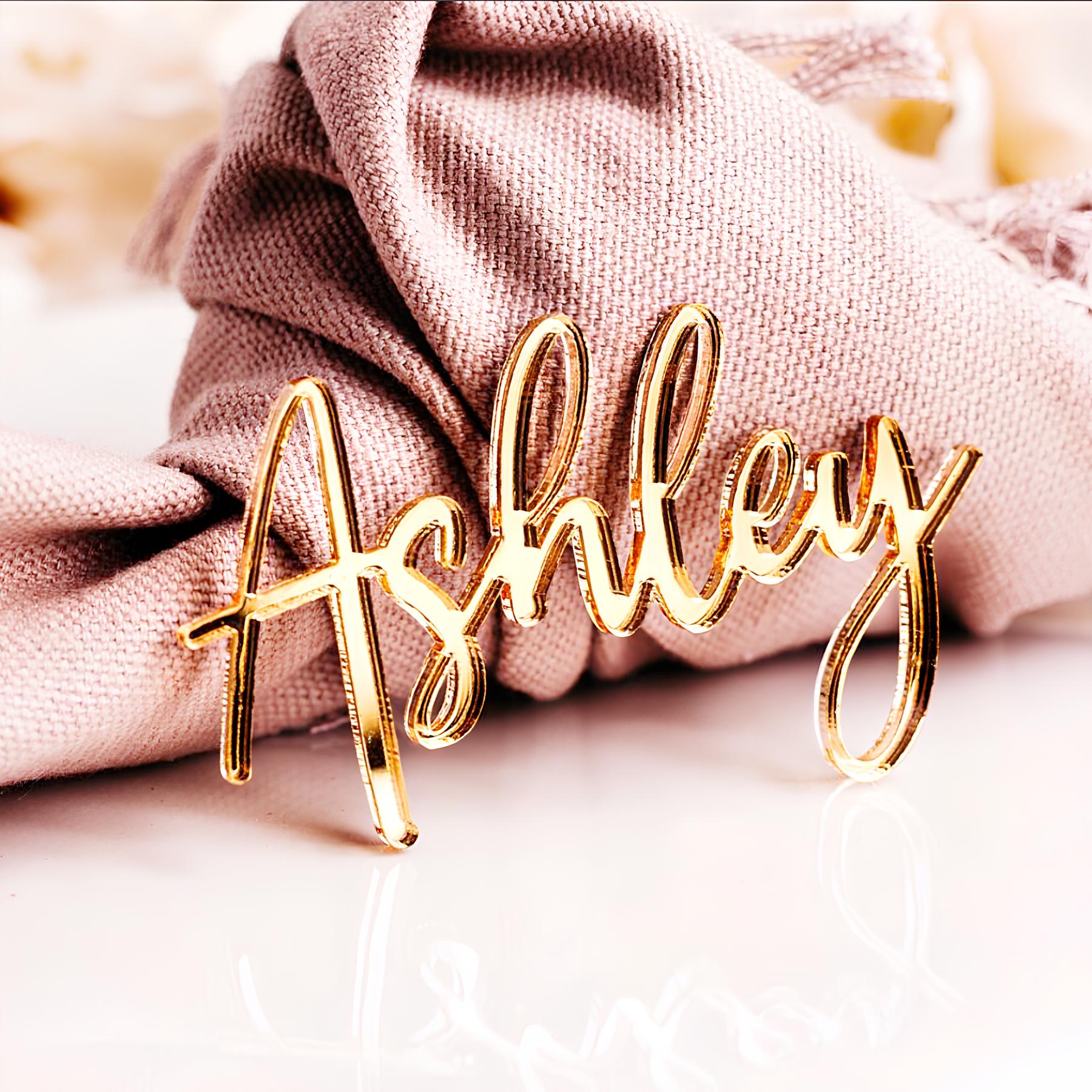 Graded Card Display - Acrylic Name Place Cards, Wedding Name
