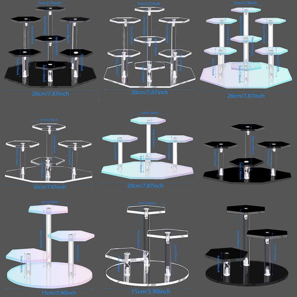 Pop Display Shelf - Layered Acrylic Display Stand for Action