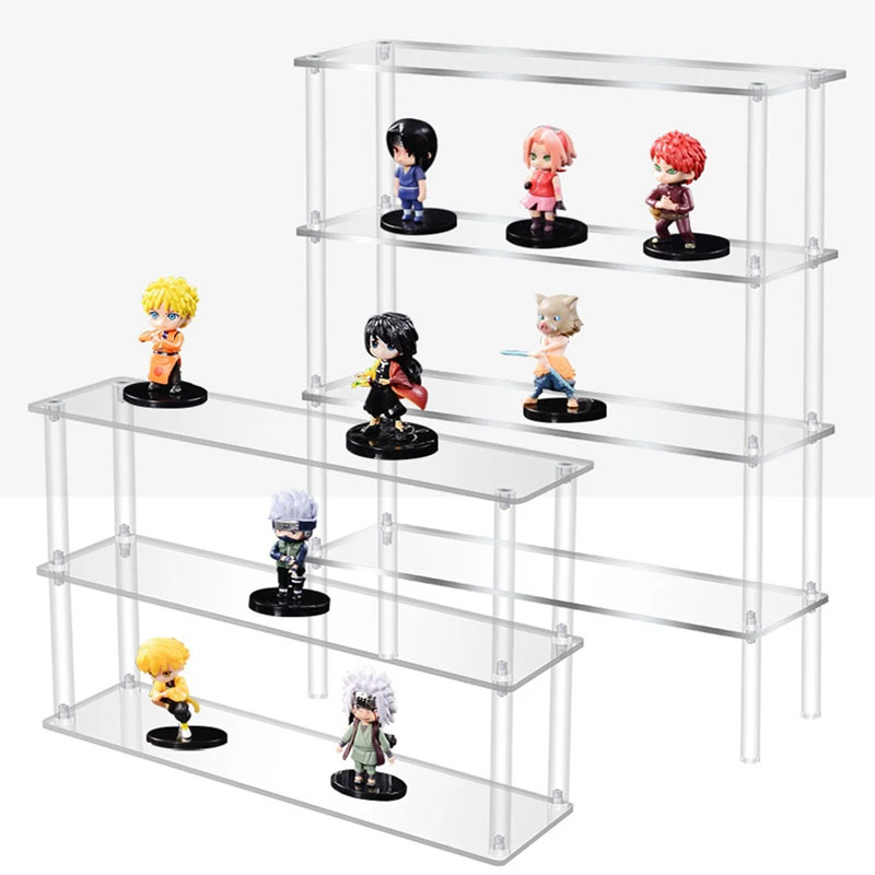 Pop Display Shelf - Clear Acrylic Display Riser Stand for