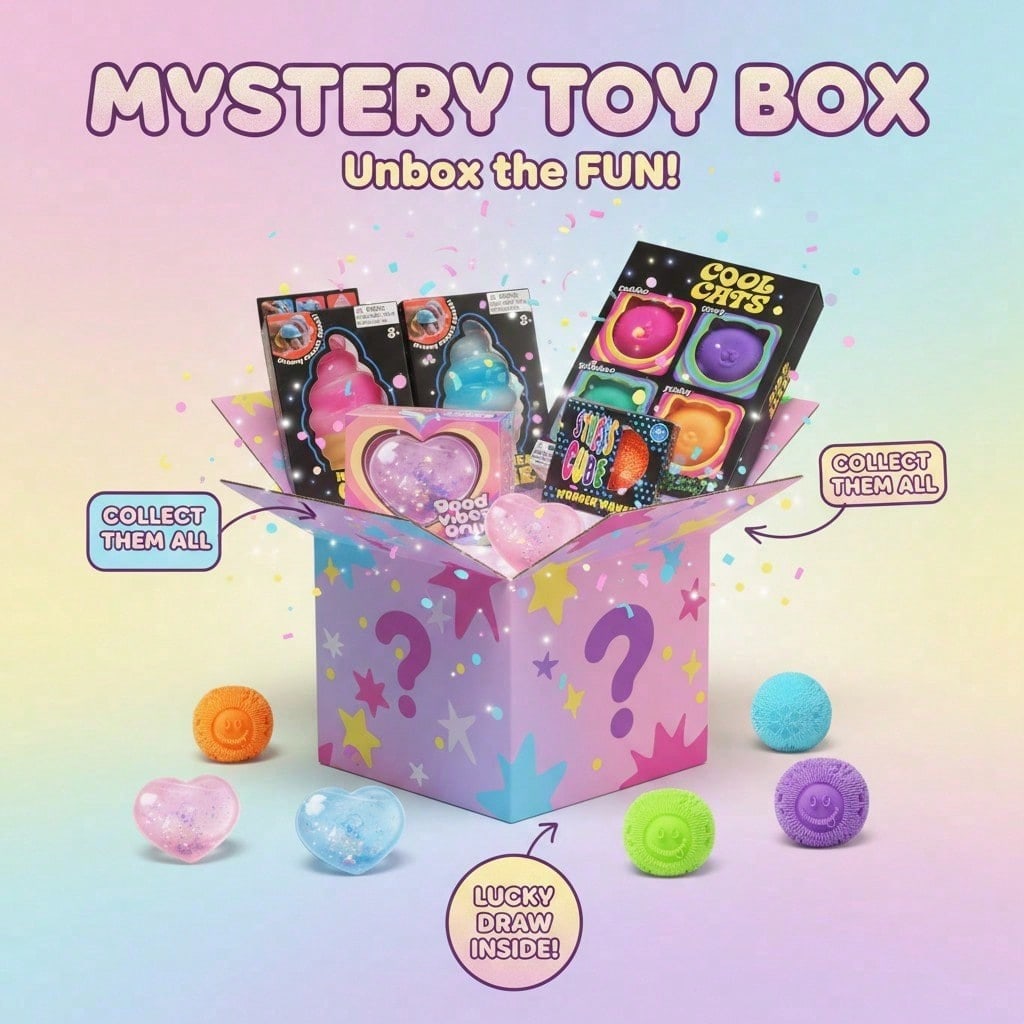 100+Pcs Sensory Squishy Blind  - Mystery Box Blind Bag recension och pris