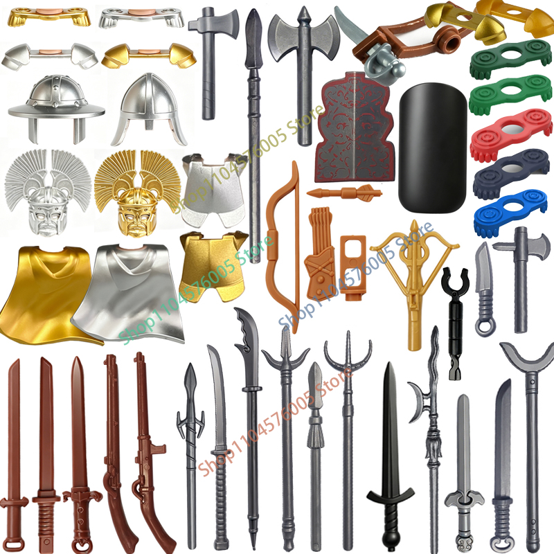 MOC Medieval Weapons Accessori - Lego Minifigure Holder recension och pris