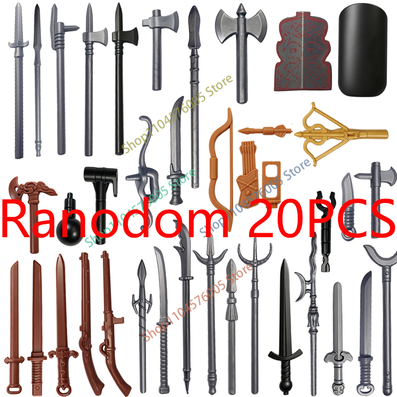 MOC Medieval Weapons Accessori - Lego Minifigure Holder recension och pris