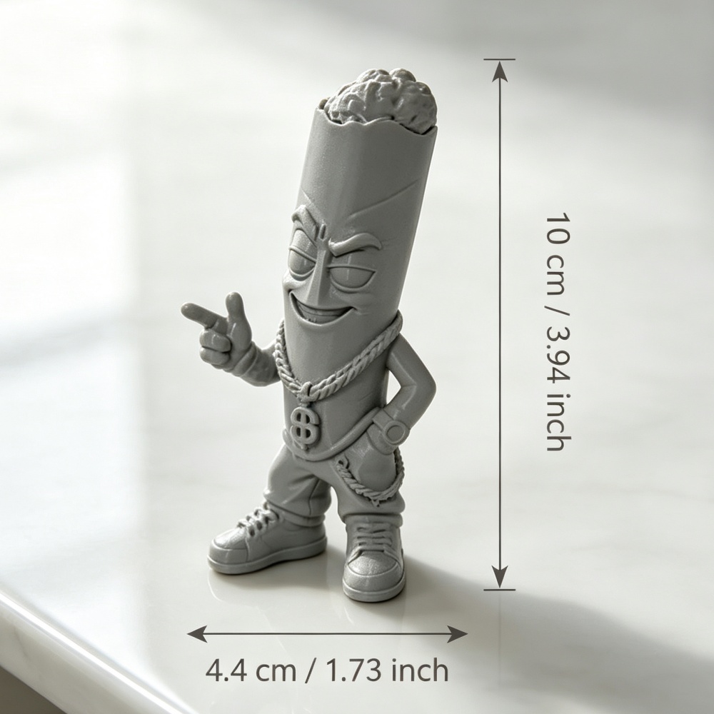 Trendy Grey Plastic Art Figure - Pop Display Shelf recension och pris