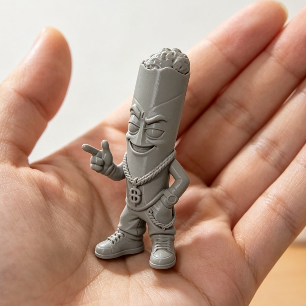 Trendy Grey Plastic Art Figure - Pop Display Shelf recension och pris