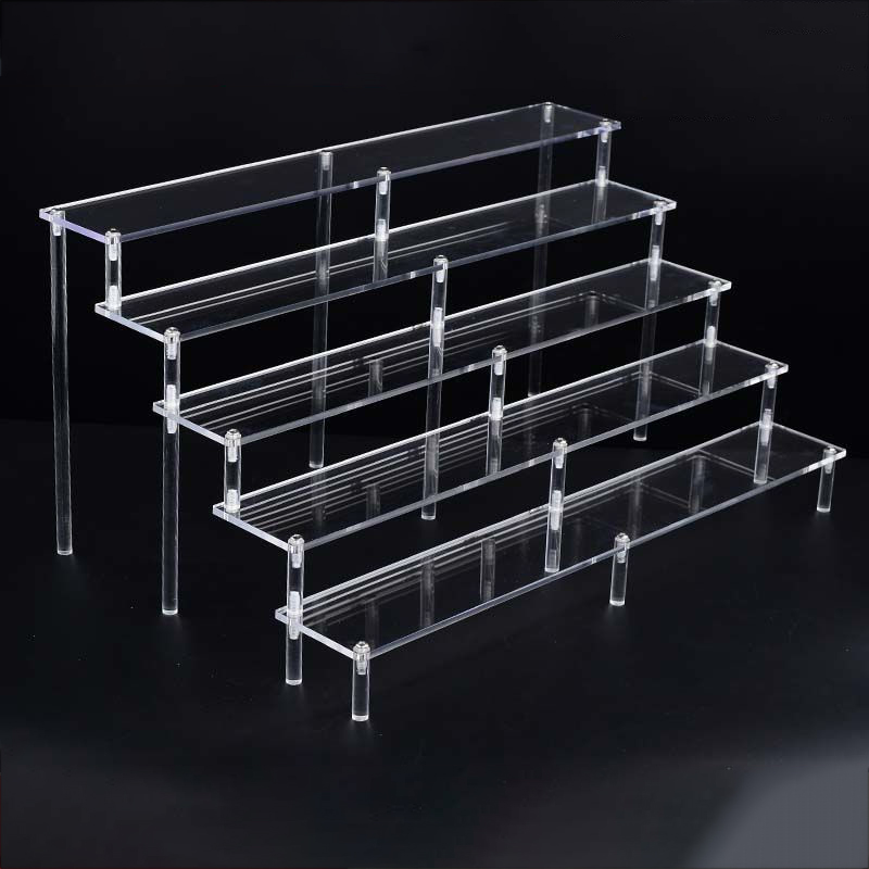 Clear 1-6 Tier Acrylic Display - Pop Display Shelf recension och pris