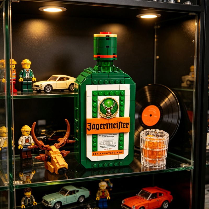 Jagermeister Liquor Bottle Bui - Building Block Mini recension och pris