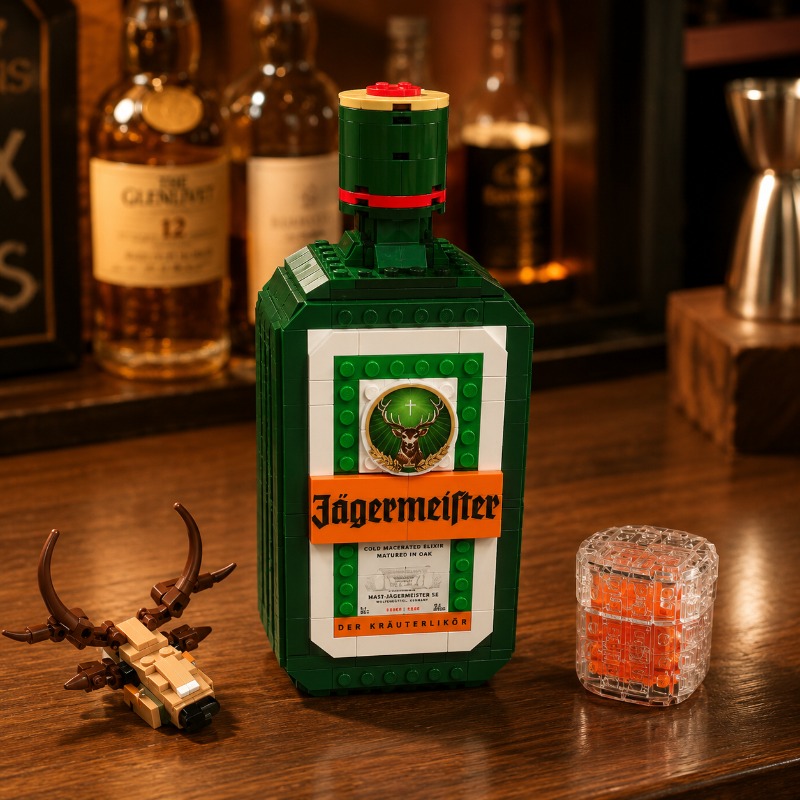 Jagermeister Liquor Bottle Bui - Building Block Mini recension och pris