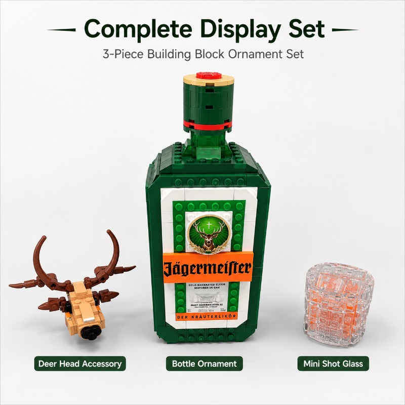 Jagermeister Liquor Bottle Bui - Building Block Mini recension och pris