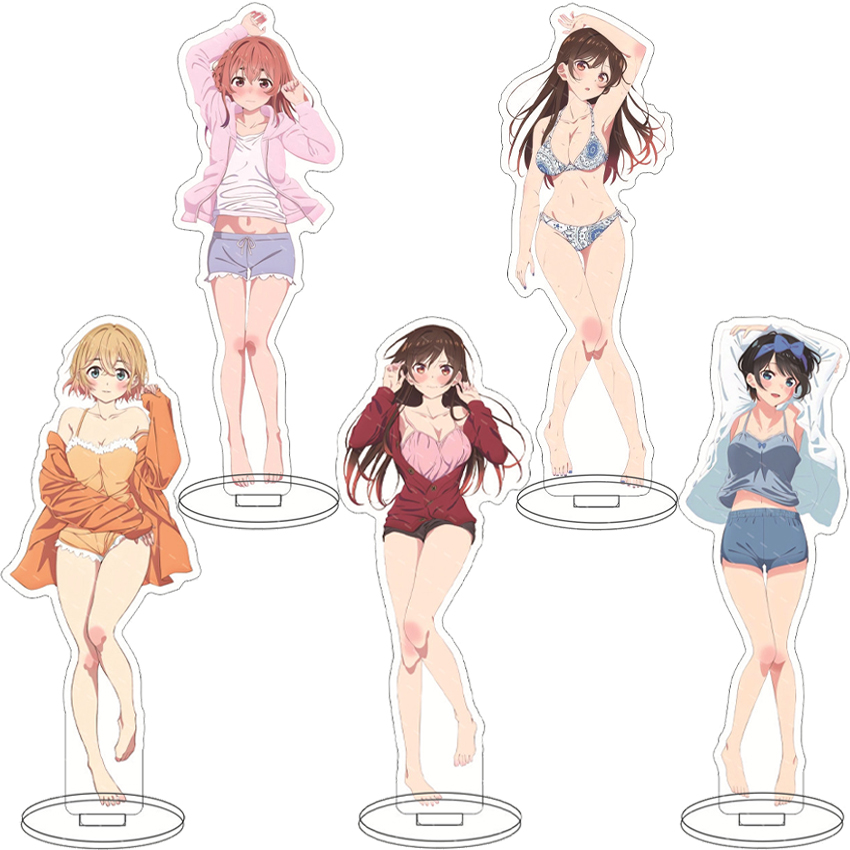 16CM Anime Figure Rent A Girlf - Figma Stand Set recension och pris