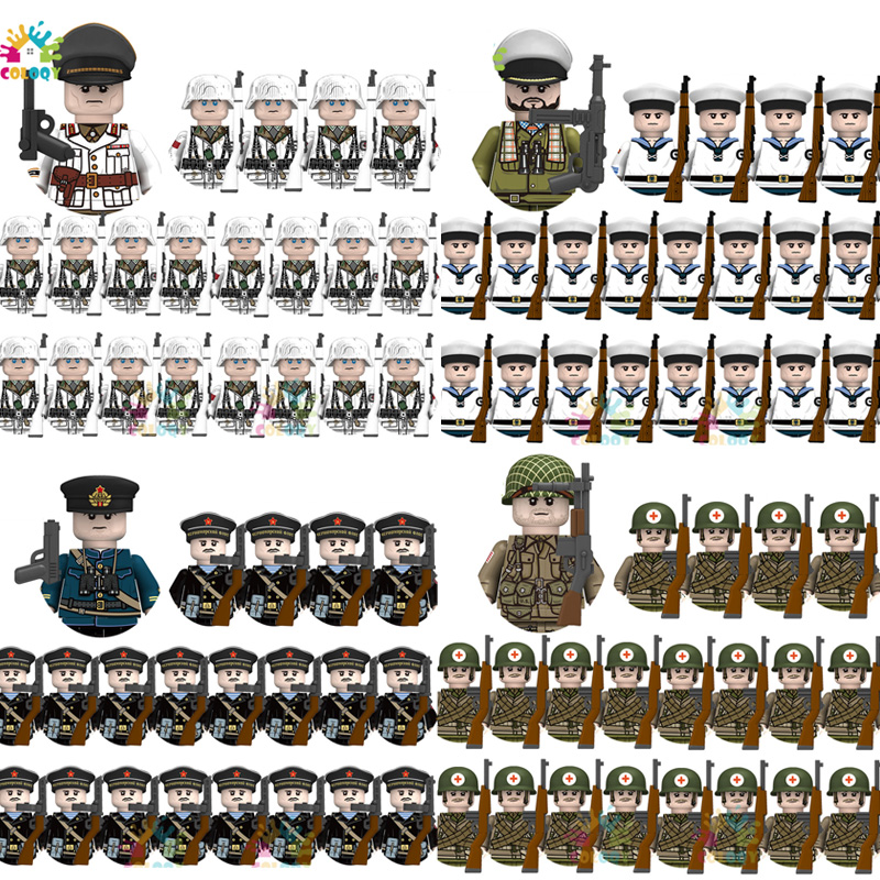 Kids Toys 21pcs/lot WW2 N001-N - Lego Minifigure Holder recension och pris
