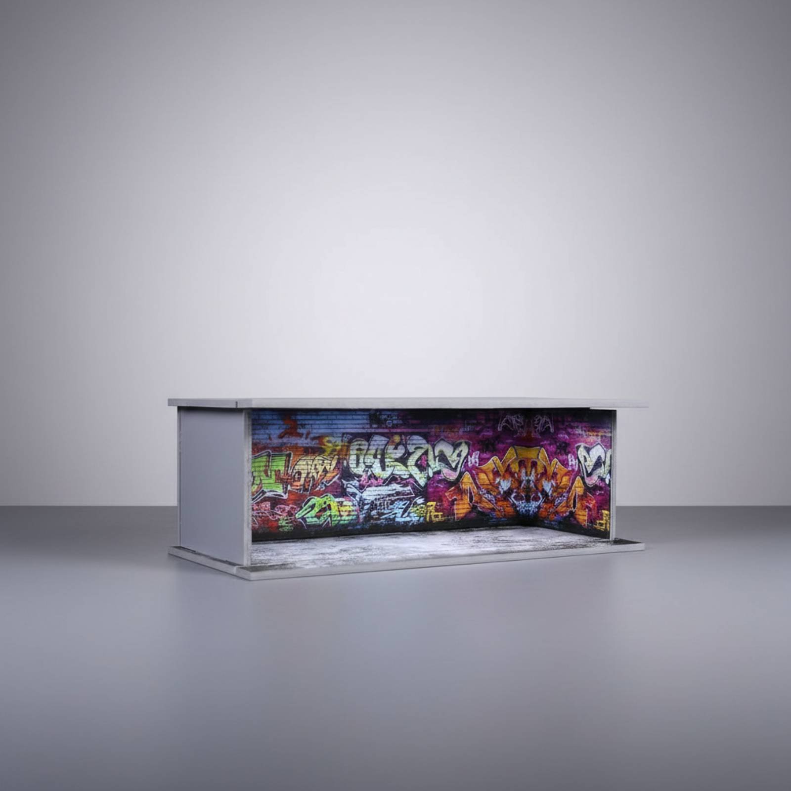 Graffiti Parking Garage Displa - Display Case Acrylic recension och pris