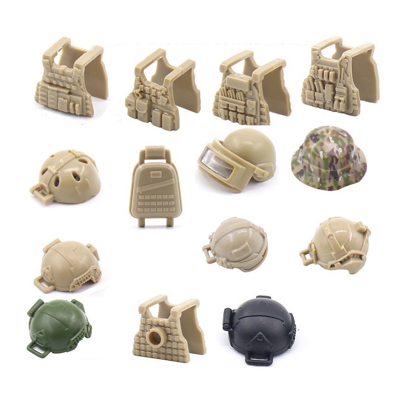 5PCS Soldier Helmet Tactical V - Lego Minifigure Holder recension och pris