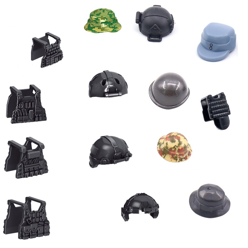 5PCS Soldier Helmet Tactical V - Lego Minifigure Holder recension och pris