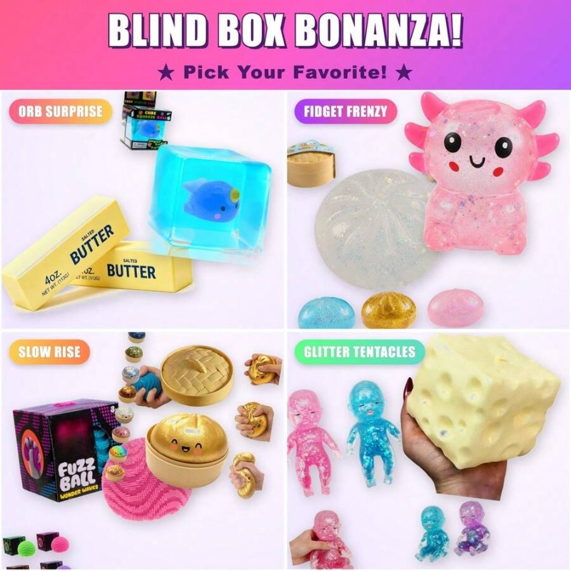 Cute Surprise Fidget Toy Stres - Mystery Box Blind Bag recension och pris