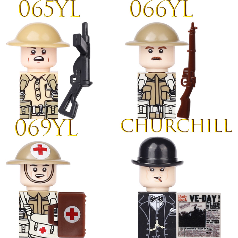 Kids Toy WW2 Military Army Act - Lego Minifigure Holder recension och pris