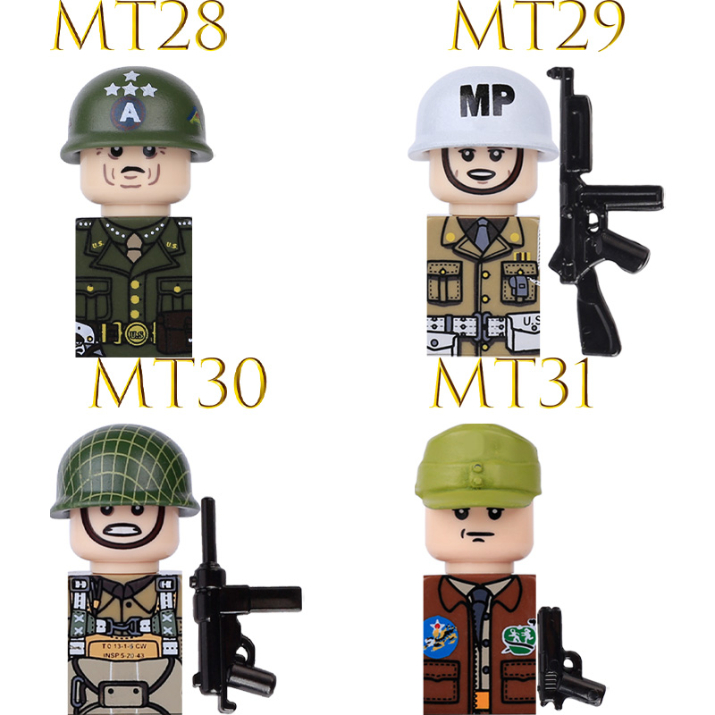 Kids Toy WW2 Military Army Act - Lego Minifigure Holder recension och pris