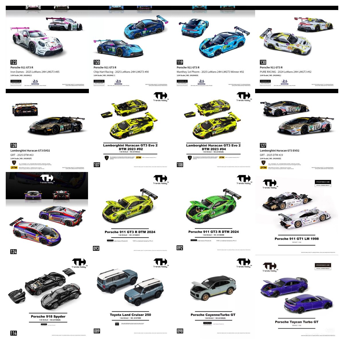 TH 1/64 Porsche 911 GT3 R LeMa - Die Cast Car 1 64 recension och pris