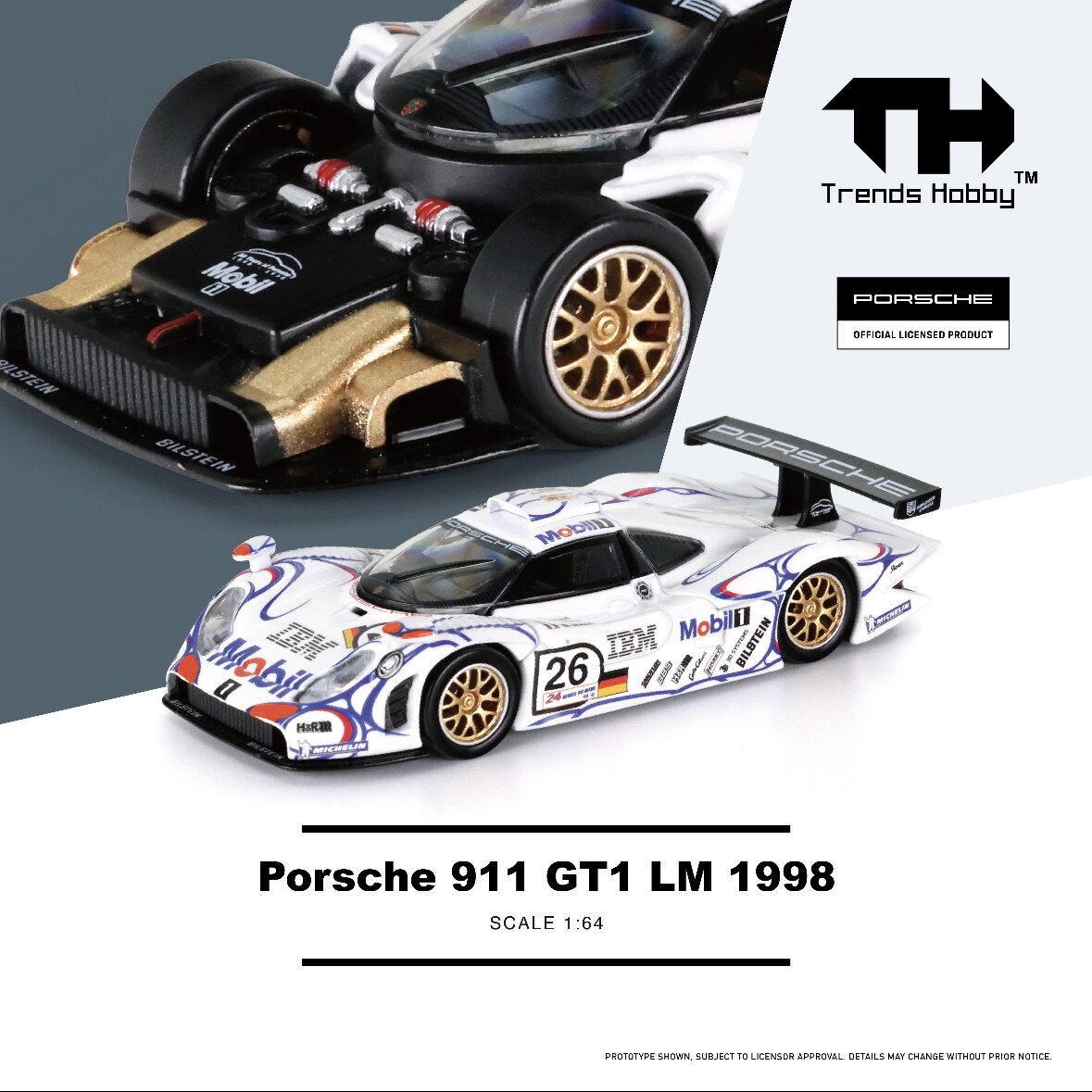 TH 1/64 Porsche 911 GT3 R LeMa - Die Cast Car 1 64 recension och pris