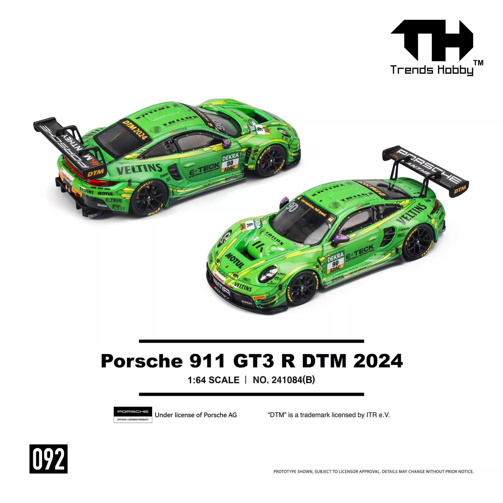 TH 1/64 Porsche 911 GT3 R LeMa - Die Cast Car 1 64 recension och pris