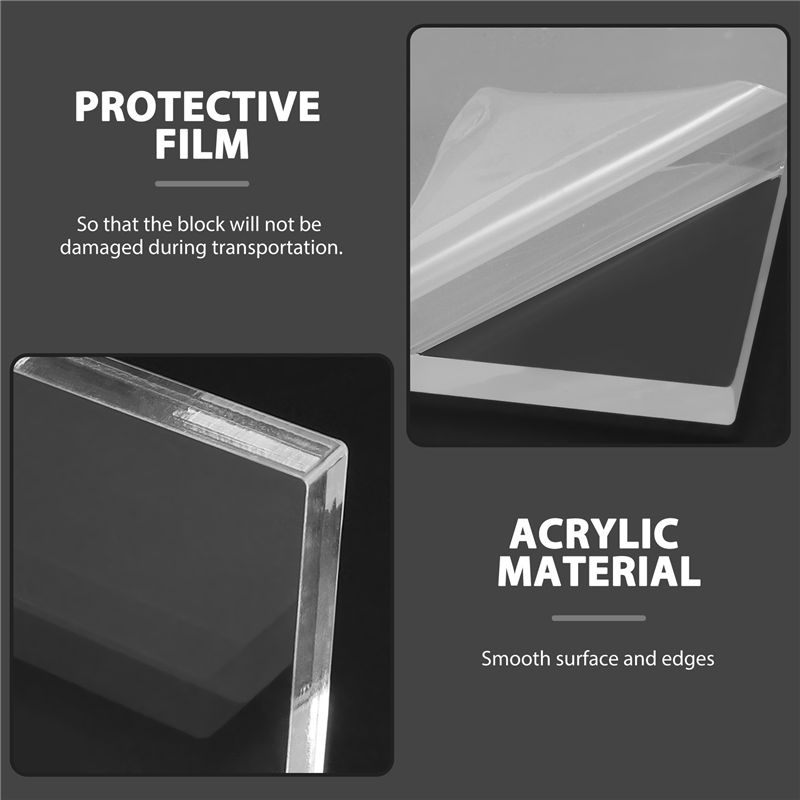 DT19 10Pc Clear Acrylic Stamp  - Display Risers Set recension och pris