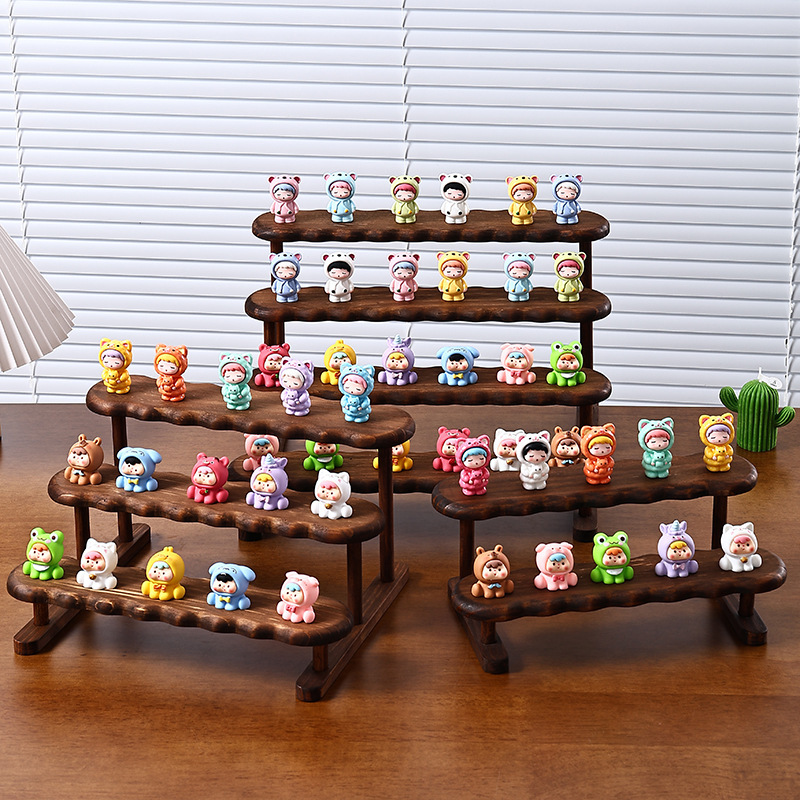 2/3/4/5 Layer Wooden Display R - Display Risers Set recension och pris
