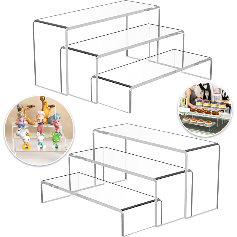 Acrylic Display Risers, 1 Sets - Display Risers Set recension och pris